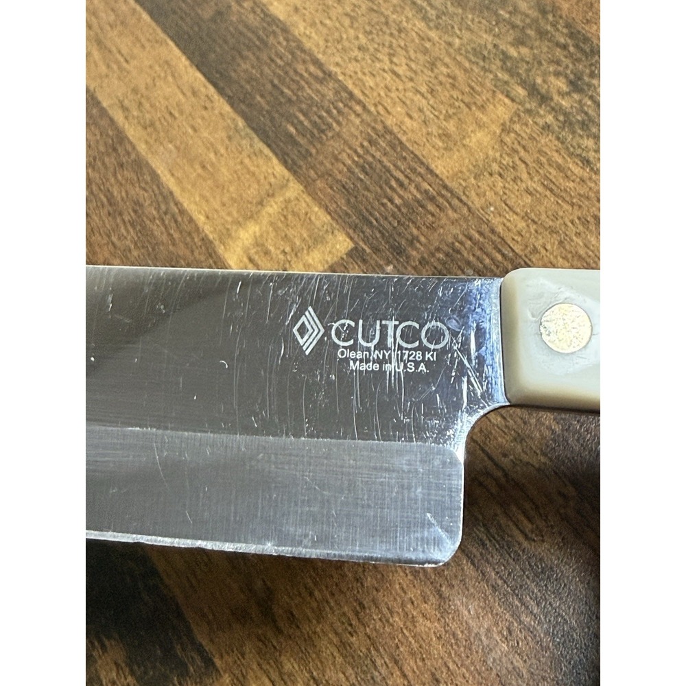 Cutco 1728 Petite Chef Knife With Pearl White Handle 13 1/8" with 7 1/2" blade - Picture 2 of 4